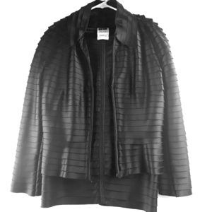 Tadashi ShojiJacket Skirt Black Classic 8/10.